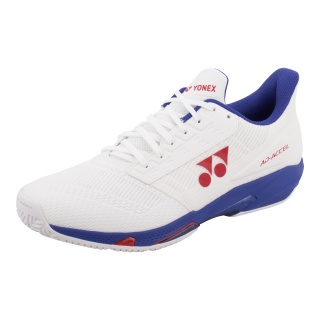 Yonex Tennis Shoes Power Cushion AD-ACCEL Wide Clay/Sand Court/Lightweight 2026 White/Blue Men's